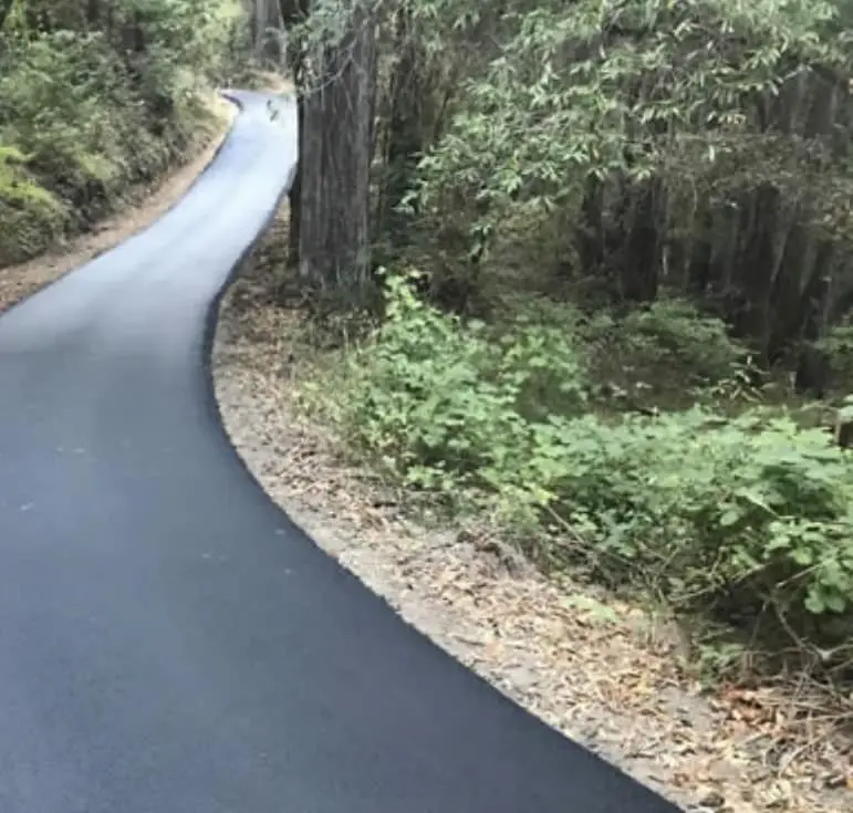 Paved asphalt road